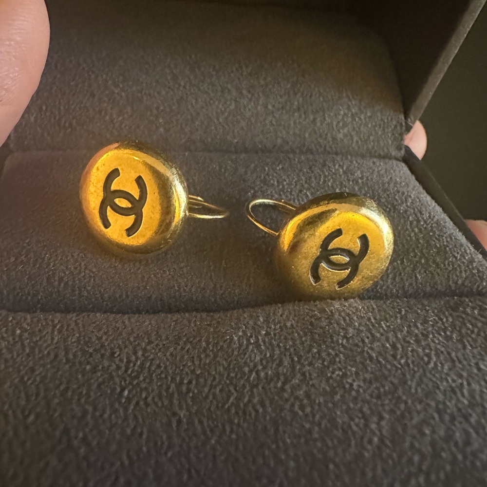 Chanel gold plated.  In very good condition!